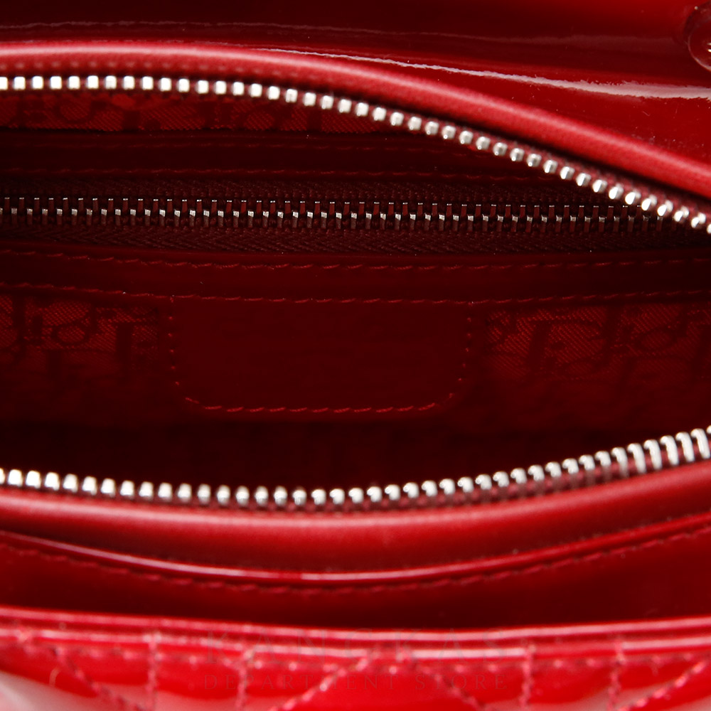 CHRISTIAN DIOR(USED)크리스찬디올 레이디디올 페이던트 미듐 레드